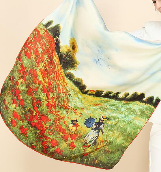 Wholesale Custom Lady Silk Scarf Factory